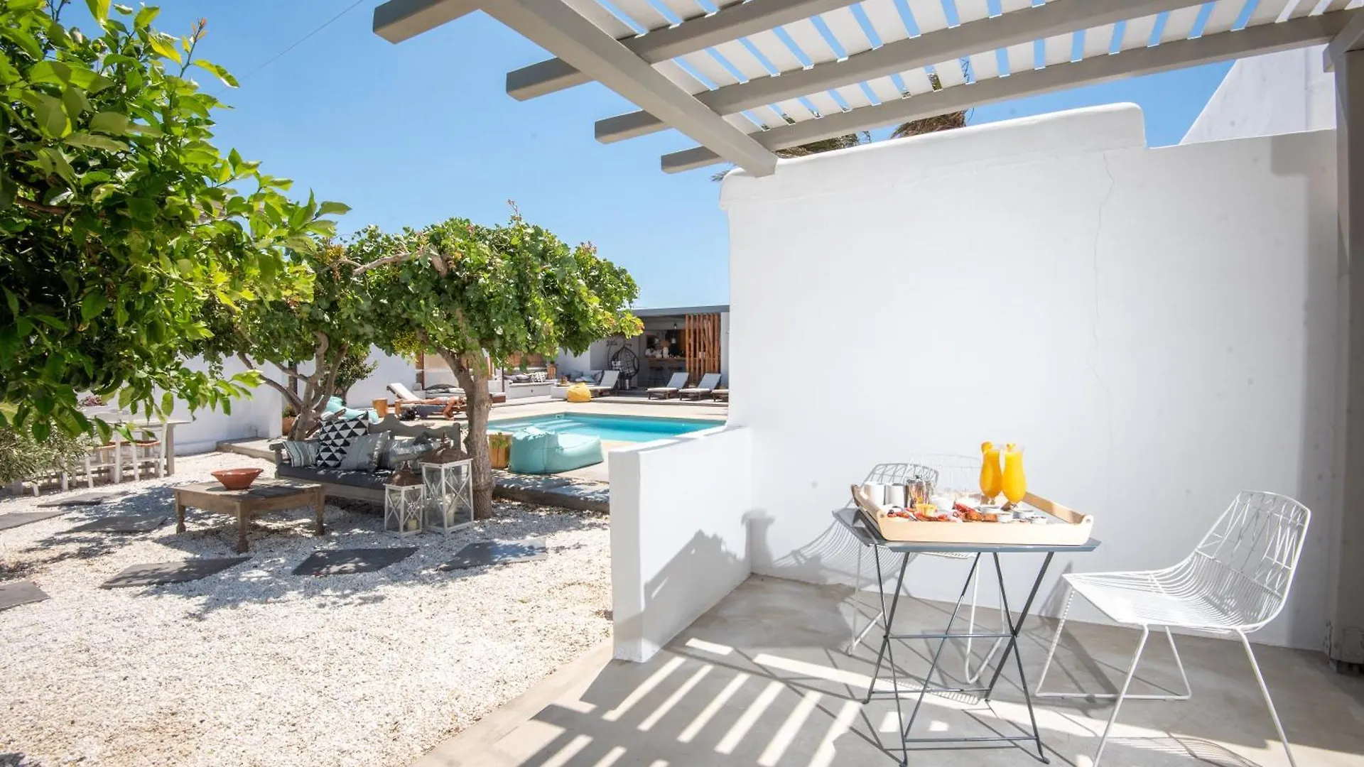 White And Grey Daire Mykonos Town