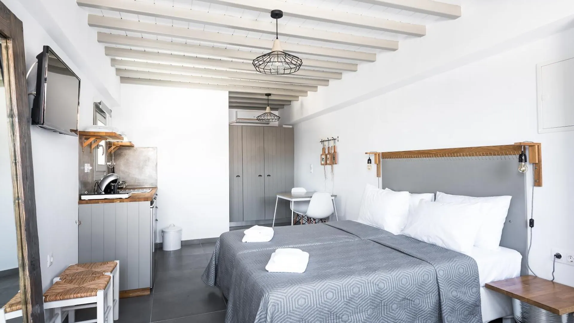 White And Grey Daire Mykonos Town