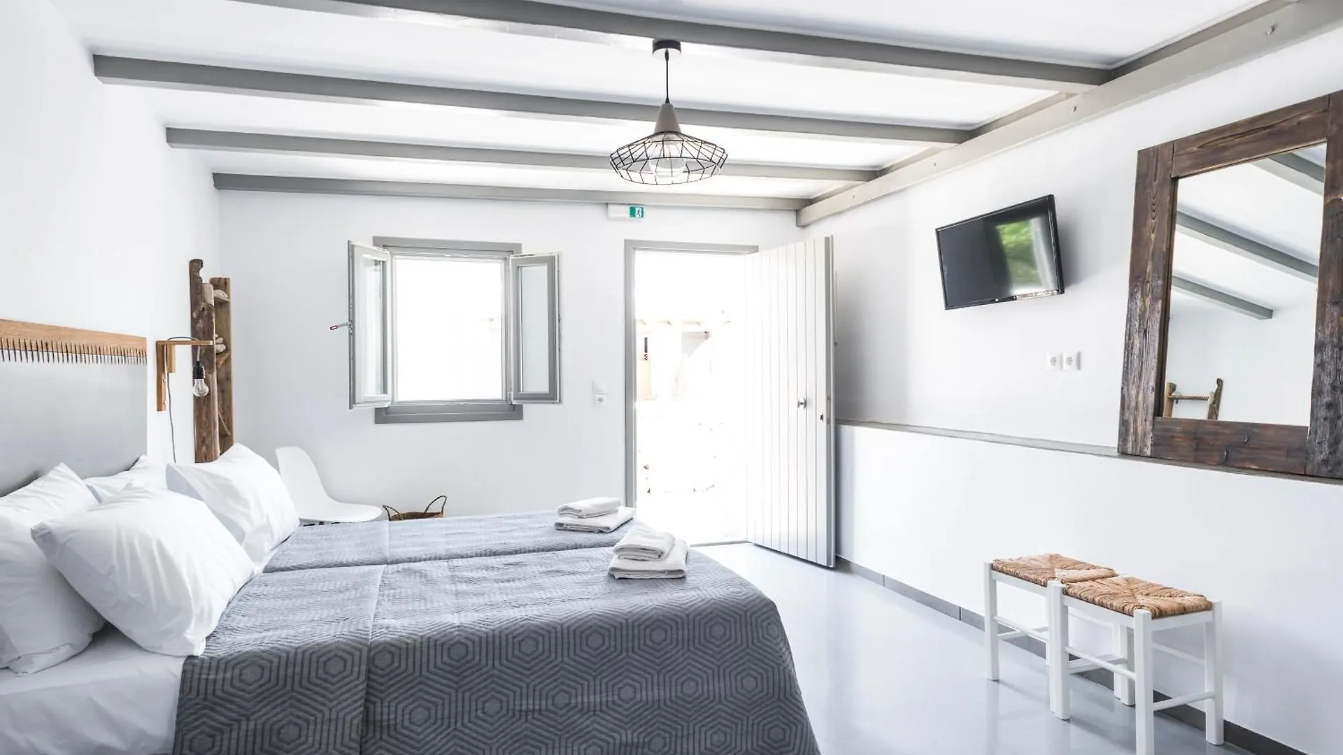 White And Grey Daire Mykonos Town
